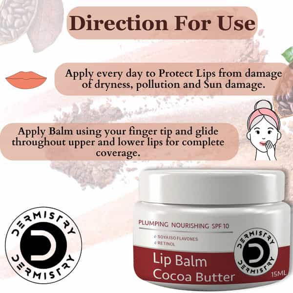 Dermistry Coffee Lip Scrub & Strawberry + Cocoa Butter For Dark Dry Chapped Spf10 Glossy Lip Balm