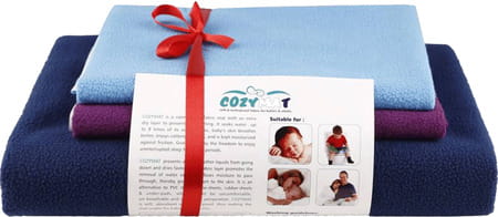 Newnik Cozymat Soft Combo (1 Large 2 Small) Navyblue Plum Firoza