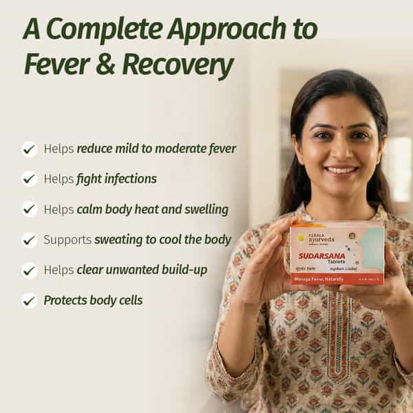 Kerala Ayurveda Sudarsana Fever Tablet | Relieves Viral Infections