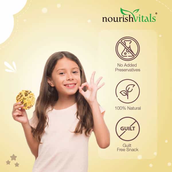 Nourishvitals Almond Cookies + Multigrain Cookies Crunchy Delights Genius Snack 120G Each