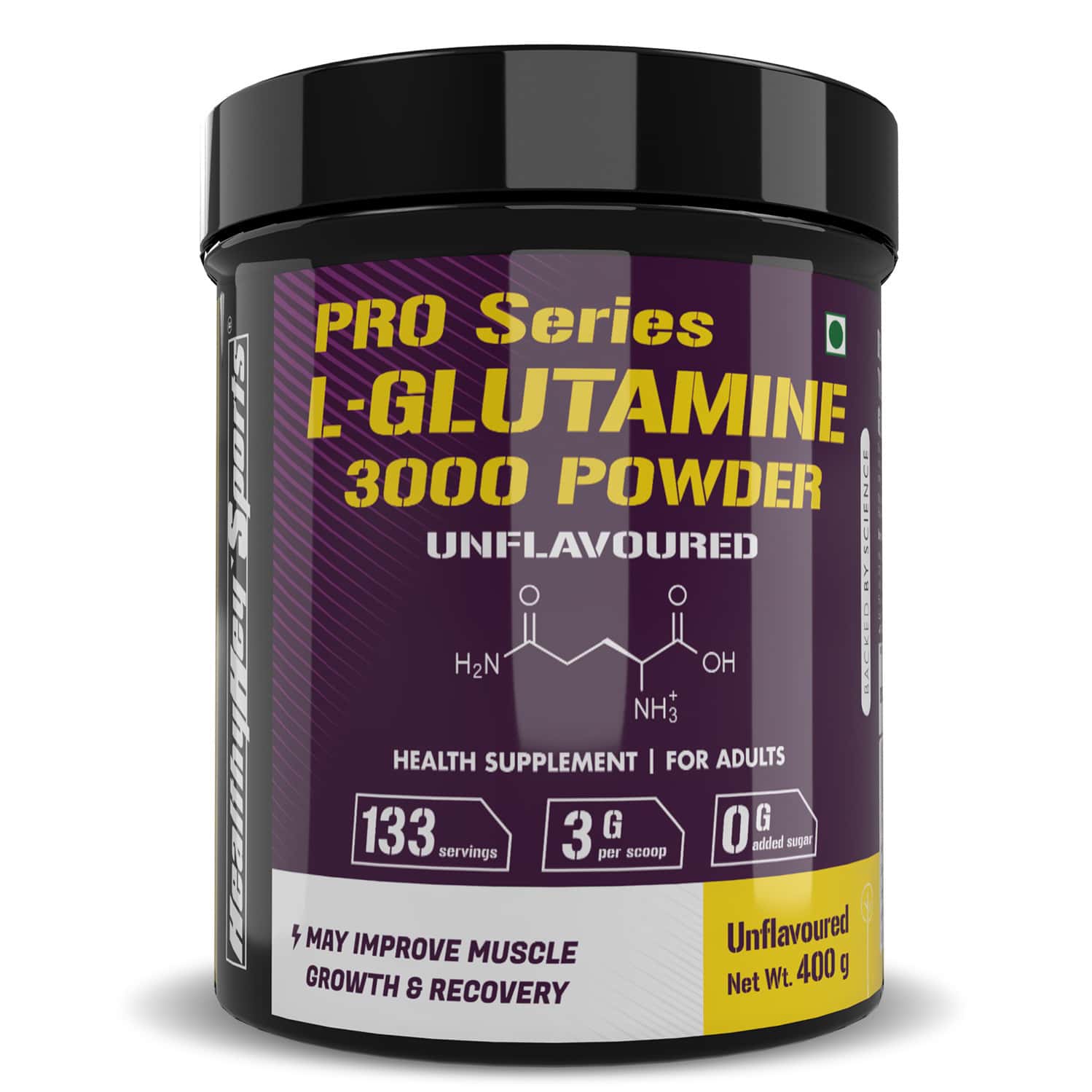 Healthyhey Sports Glutamine Powder Muscle Growth And Recovery-unflavoured 400g