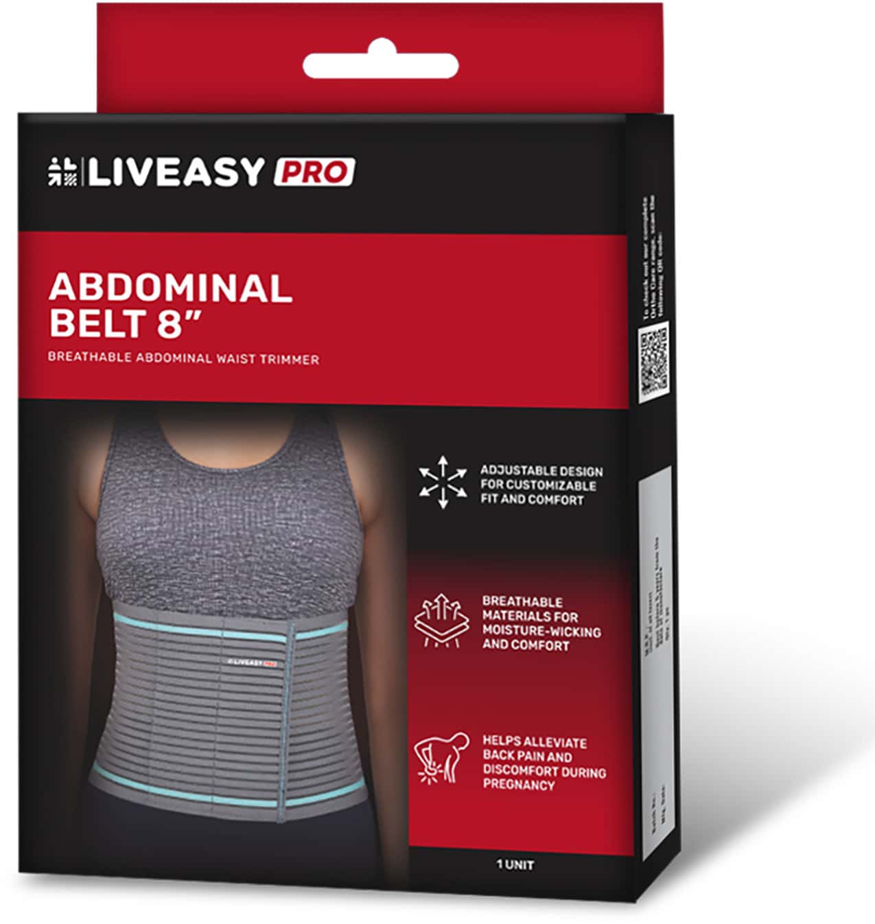 Liveasy Pro Abdominal Belt 8 Size M 1 No's