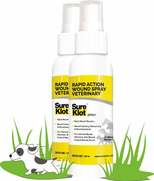 Sureklot Rapid Action Wound Spray Veterinary For Animals - 100Ml (Pack Of 2)