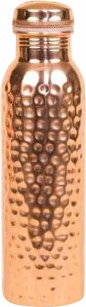 Copper Water Bottles Hammered Size Inv 143 950 Ml