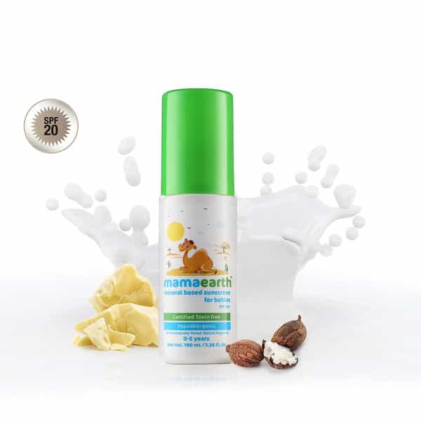 Mamaearth Mineral Based Baby Spf 20+ Sunscreen 100 Ml