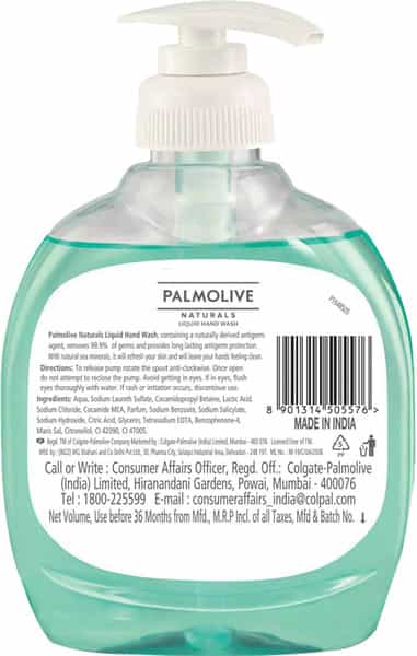Palmolive Naturals Sea Minerals Liquid Hand Wash - 250 Ml