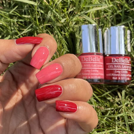 Debelle Gel Nail Polish Gift Set Of 2 Bebe Kiss | Moulin Rouge Hot Pink - 16 Ml (8ml Each)