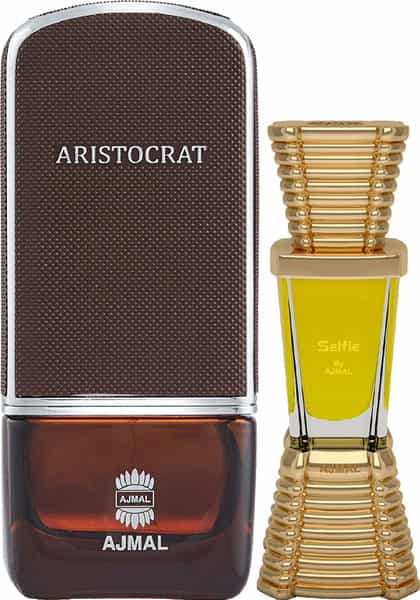 Ajmal Aristocrat Edp 75Ml Perfume For Men And Selfie Cp Oil Alcohol-Free Attar 10Ml For Men
