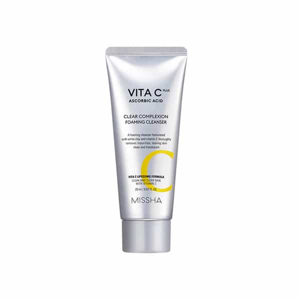 Missha Vita C Plus Clear Complexion Foaming Cleanser - Korean Face Cleanser - Korean Skincare 120Ml