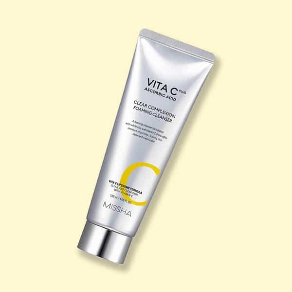Missha Vita C Plus Clear Complexion Foaming Cleanser - Korean Face Cleanser - Korean Skincare 120Ml