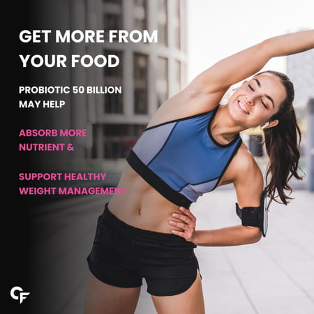 Carbamide Forte 30 Billion Probiotic Supplement | Gut Cleanse Detox | Lactobacillus Reuteri 60 Cap