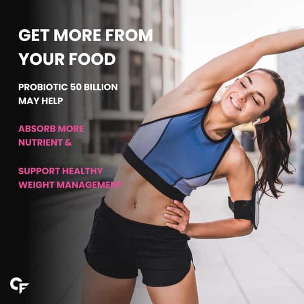 Carbamide Forte 30 Billion Probiotic Supplement | Gut Cleanse Detox | Lactobacillus Reuteri 60 Cap