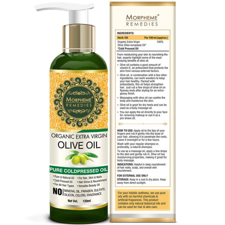 Morpheme Remedies Organic Extra Virgin Olive Oil 120 Ml