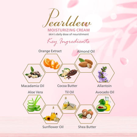 Pearldew Winter Face Care Combo Brightening Face Wash 100 Ml And Moisturizing Cream 50 Gm