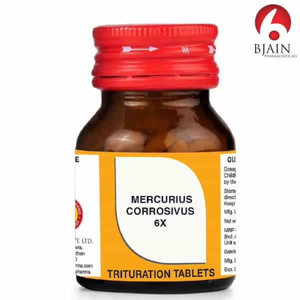Bjain Mercurius Corrosivus Trituration Tablet 6X | 25Gm