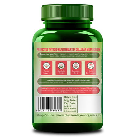 Vlado'S Himalayan Organics Iodine Supplement | 120 Veg Capsules