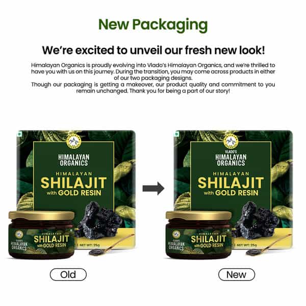 Vlado's Himalayan Organics Shilajit Gold Resin - 25G