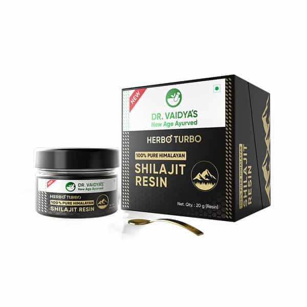 Dr. Vaidya's H2t Shilajit Resin | 100% Pure Himalayan | >75% Fulvic Acid & 80+ Trace Elements