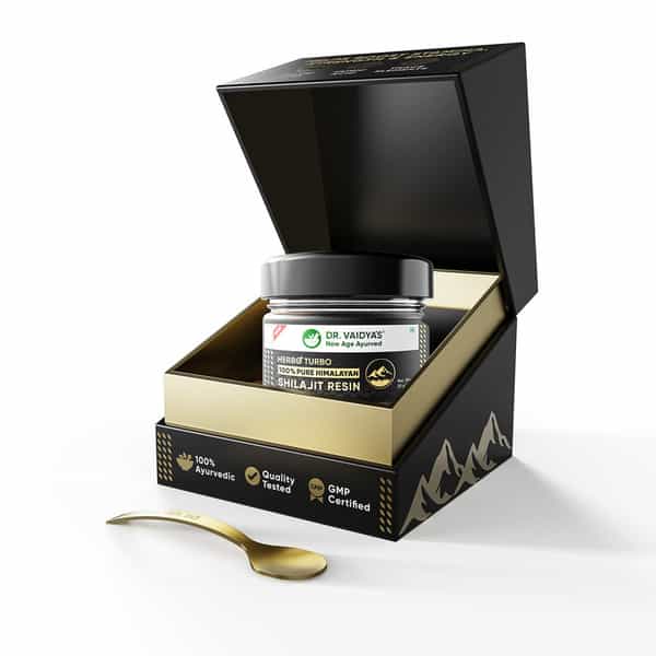 Dr. Vaidya's H2t Shilajit Resin | 100% Pure Himalayan | >75% Fulvic Acid & 80+ Trace Elements