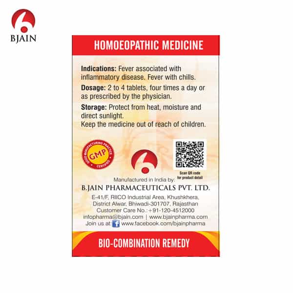 Bjain Bio-Combination No.11 (Fever) Tablet - 25Gm