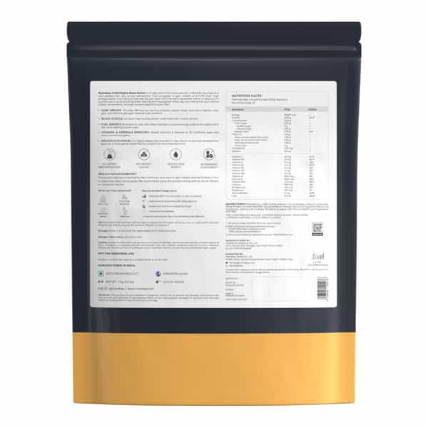 Nutrabay Gold Mighty Mass | Weight Gainer Supplement Powder - 1Kg | Chocolate Supreme