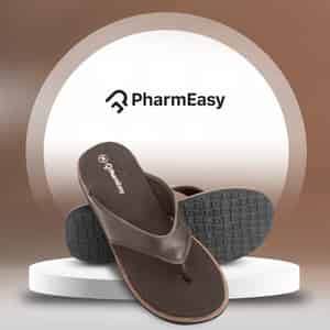 Pharmeasy Women's Diabetic & Orthopedic Slippers | Ebony| Size Uk 7