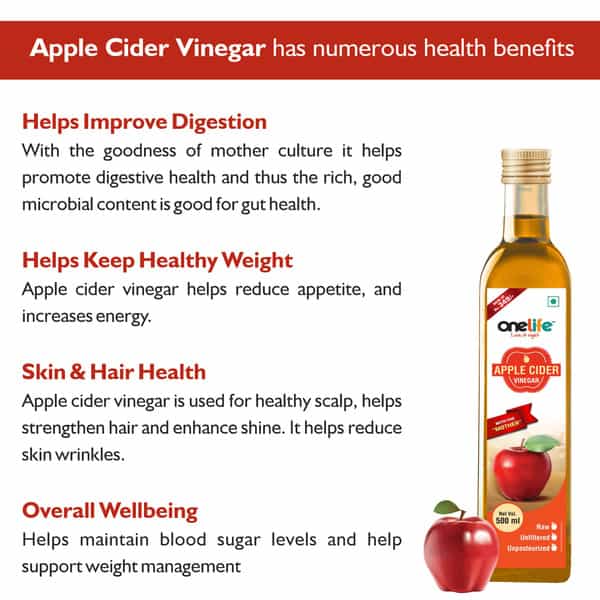 Onelife Apple Cider Vinegar - 500Ml