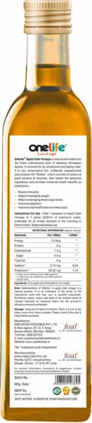 Onelife Apple Cider Vinegar - 500Ml
