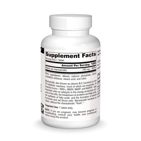Source Naturals Niacinamide B-3 | 100 Mg Dietary Supplement - 250 Tablets