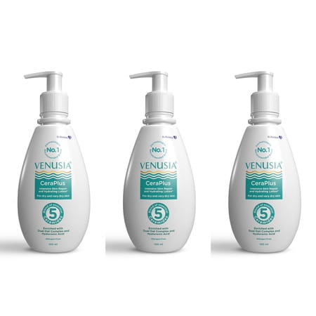 Venusia Ceraplus Lotion For Dry Skin 5 Essential For Moisturization100 Ml X Pack Of 3 (300 Ml)