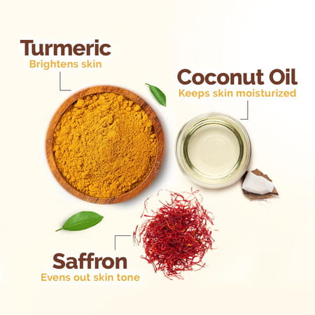 Mamaearth Ubtan Natural Face Wash With Turmeric & Saffron For Tan Removal 150 Ml