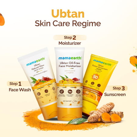 Mamaearth Ubtan Natural Face Wash With Turmeric & Saffron For Tan Removal 150 Ml