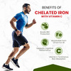 Vlado's Himalayan Organics Chelated Iron With Vitamin C Supplement - 100 Veg Tablets