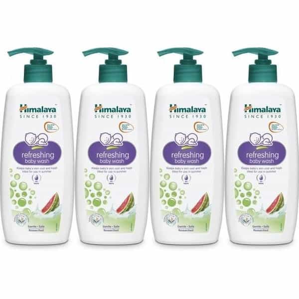 Himalaya Refreshing Baby Wash | 400 Ml | Pack Of 4