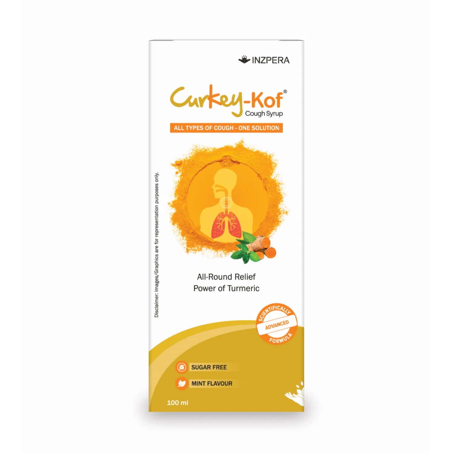 Curkey-Kof Mint Sugar Free Cough Syrup 100 Ml