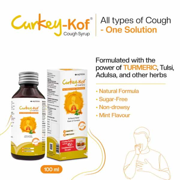 Curkey-Kof Mint Sugar Free Cough Syrup 100 Ml