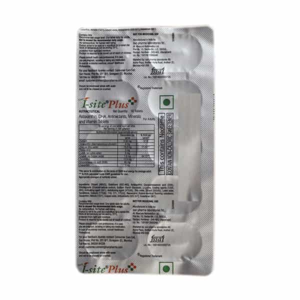 New I Site Plus Strip Of 10 Tablets