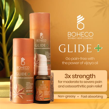 Boheco Glide+ Joint Pain Relief Oil | With Vijaya Leaf Extract | 30ml