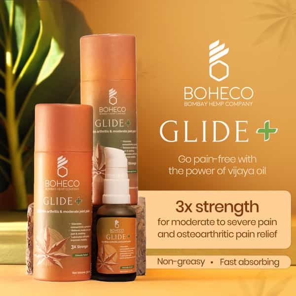 Boheco Glide+ Joint Pain Relief Oil | With Vijaya Leaf Extract | 30Ml