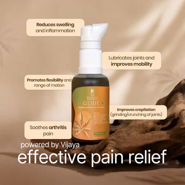 Boheco Glide+ Joint Pain Relief Oil | With Vijaya Leaf Extract | 30Ml