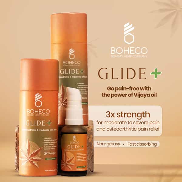 Boheco Glide+ Joint Pain Relief Oil | With Vijaya Leaf Extract | 30Ml