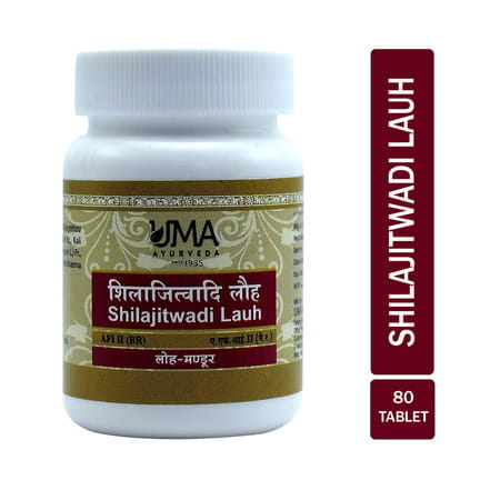 Uma Ayurveda Shilajitwadi Lauha Ayurvedic Tablets 80 Tab