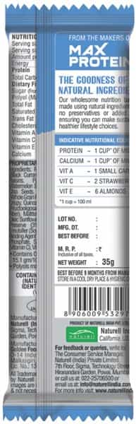 Ritebite Fruit & Seeds Breakfast & Nutrition Bar 35G - Pack Of 1