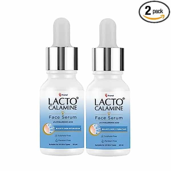 Lacto Calamine 2% Hyaluronic Acid Face Serum For Intense Skin Hydration | 30Ml (Pack Of 2)