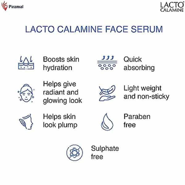 Lacto Calamine 2% Hyaluronic Acid Face Serum For Intense Skin Hydration | 30Ml (Pack Of 2)