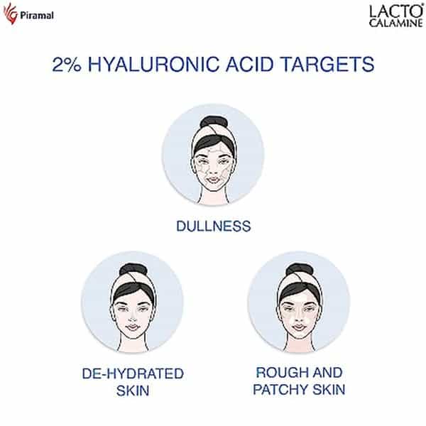 Lacto Calamine 2% Hyaluronic Acid Face Serum For Intense Skin Hydration | 30Ml (Pack Of 2)