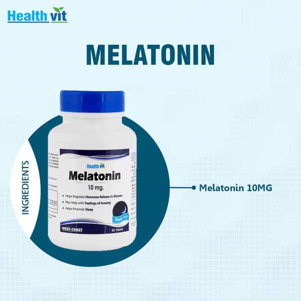 Healthvit Melatonin 10Mg Advanced Sleep Support Strawberry Flavored 60 Chewable Tablets
