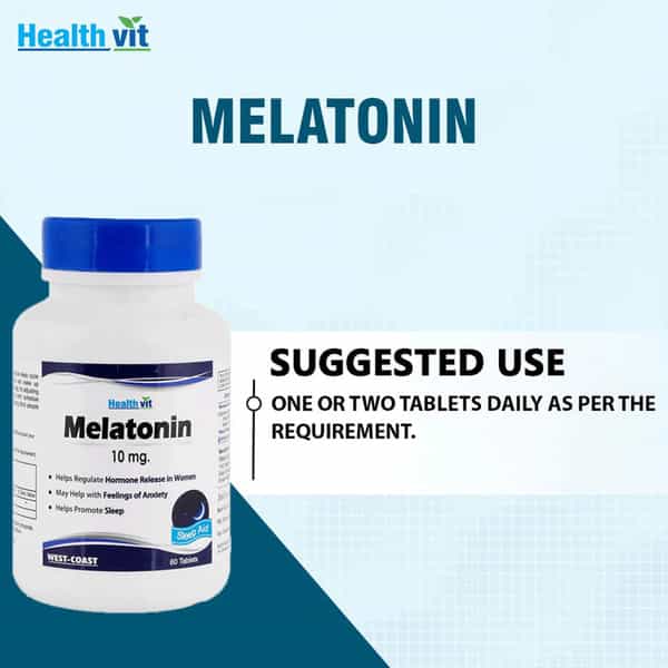 Healthvit Melatonin 10Mg Advanced Sleep Support Strawberry Flavored 60 Chewable Tablets
