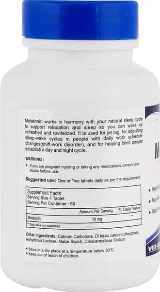 Healthvit Melatonin 10Mg Advanced Sleep Support Strawberry Flavored 60 Chewable Tablets