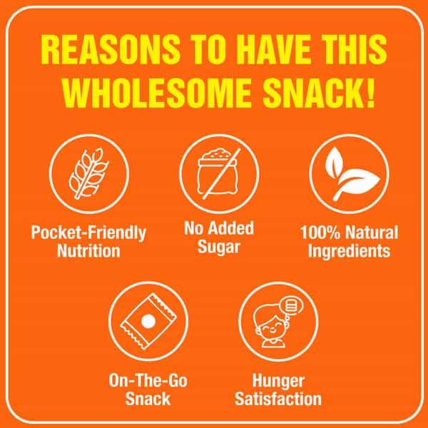 Nourishvitals Multigrain Orange & Almond Bar Naturally Rich In Vitamins & Minerals 200G